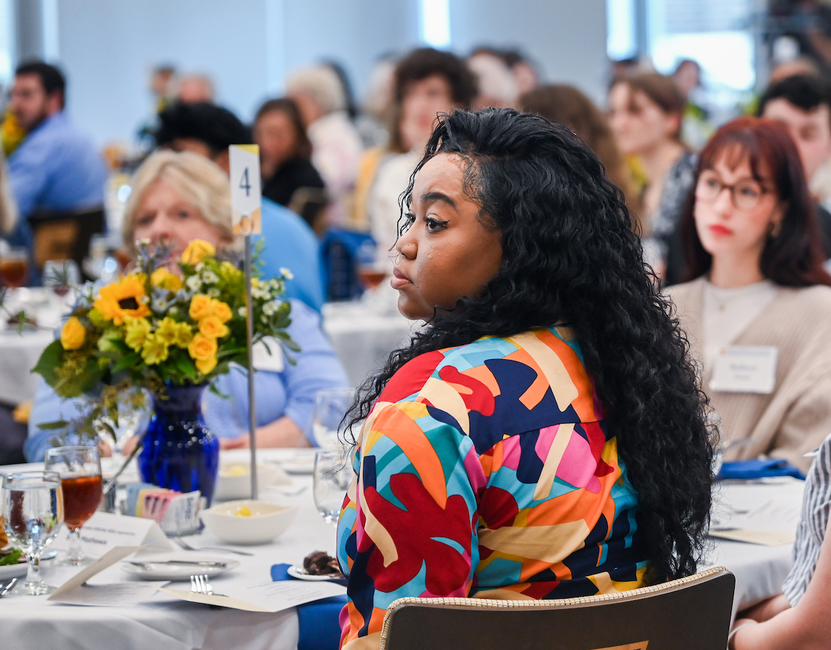 Donors and scholarship recipients attend the Scholarship Luncheon Friday, Apr. 4, 2025 in the Wolford Family Center.