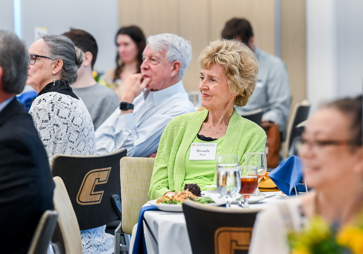 Donors and scholarship recipients attend the Scholarship Luncheon Friday, Apr. 4, 2025 in the Wolford Family Center.
