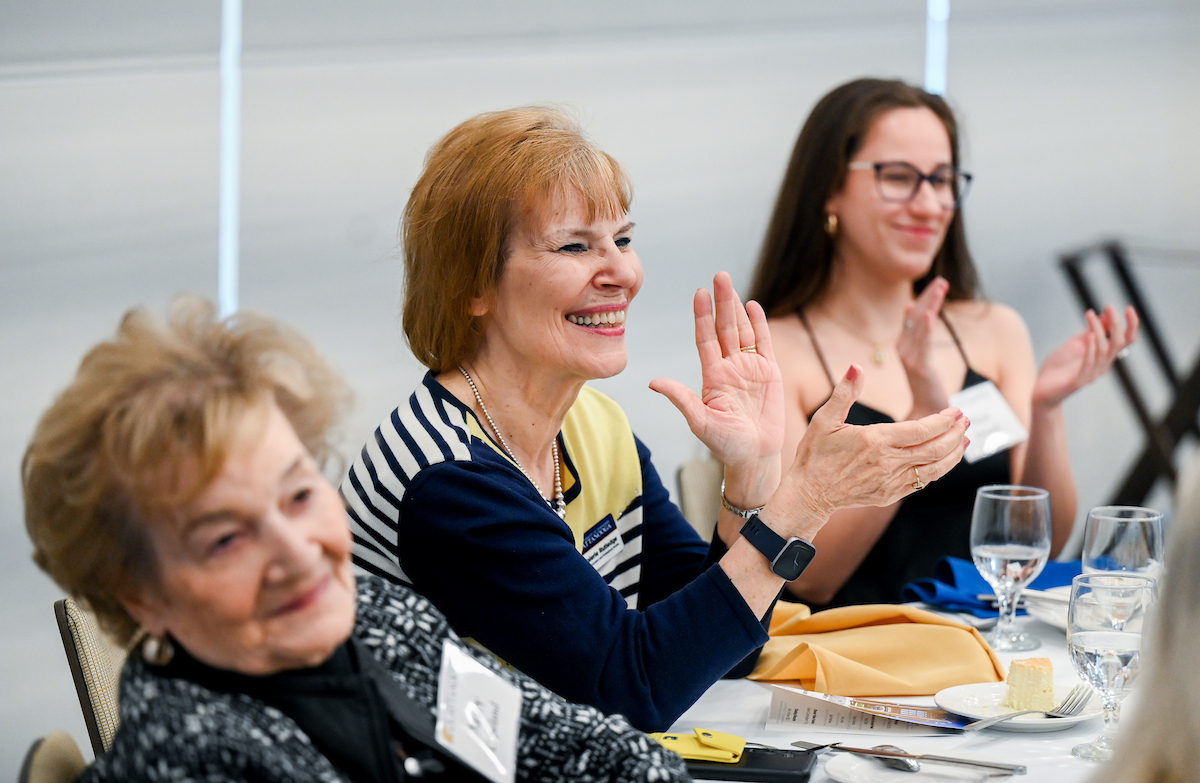 Donors and scholarship recipients attend the Scholarship Luncheon Friday, Apr. 4, 2025 in the Wolford Family Center.