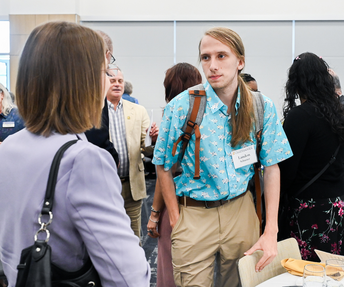 Donors and scholarship recipients attend the Scholarship Luncheon Friday, Apr. 4, 2025 in the Wolford Family Center.