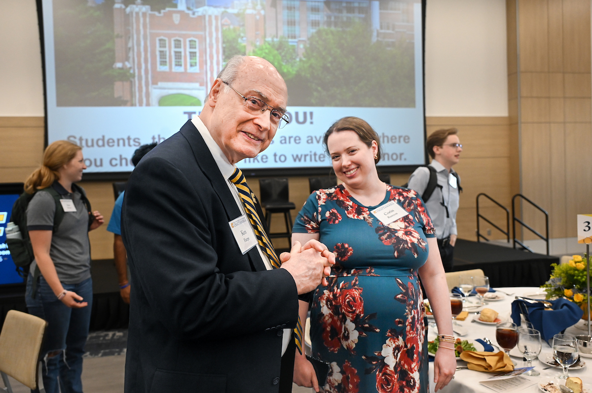 Donors and scholarship recipients attend the Scholarship Luncheon Friday, Apr. 4, 2025 in the Wolford Family Center.