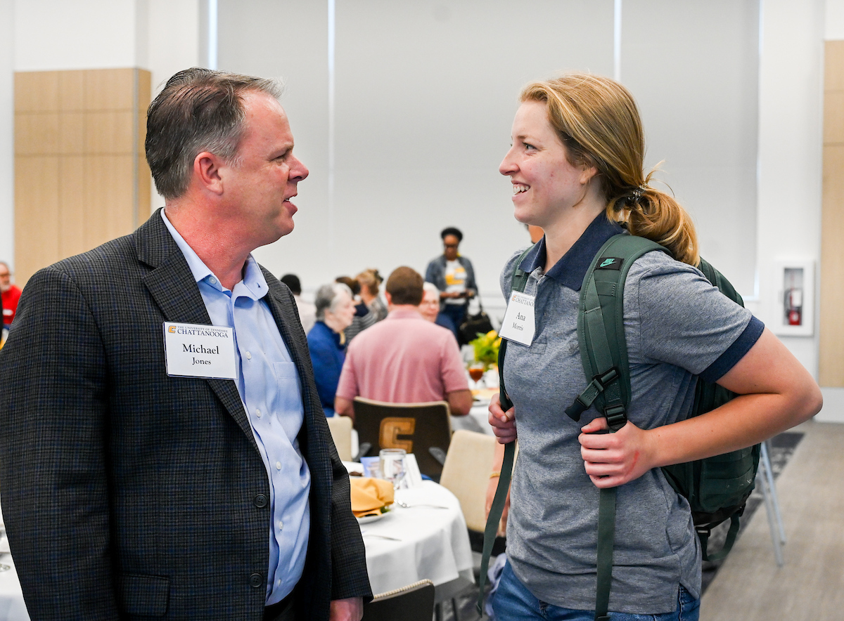 Donors and scholarship recipients attend the Scholarship Luncheon Friday, Apr. 4, 2025 in the Wolford Family Center.