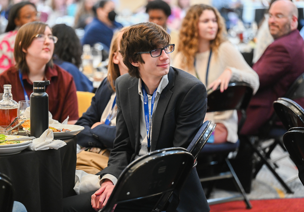 People attend the Southern Regional Honors Council Conference Friday, Mar. 28, 2025 in the Chattanooga Convention Center.
