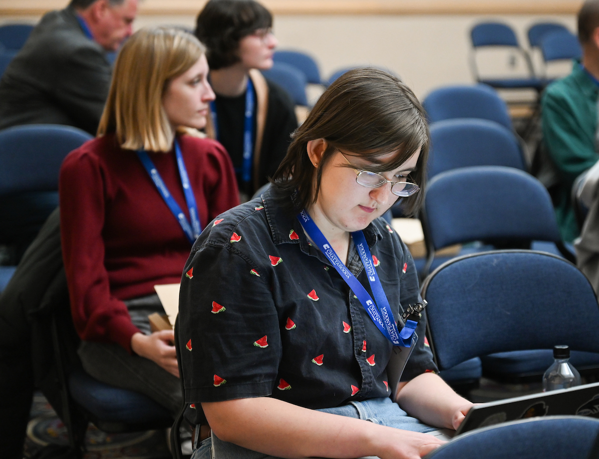 People attend the Southern Regional Honors Council Conference Thursday, Mar. 27, 2025 in the Chattanooga Convention Center.