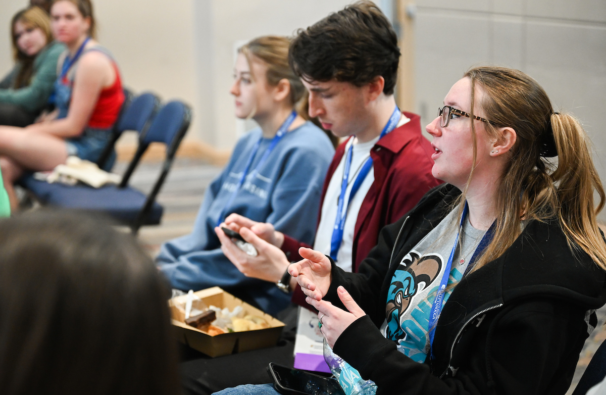 People attend the Southern Regional Honors Council Conference Thursday, Mar. 27, 2025 in the Chattanooga Convention Center.