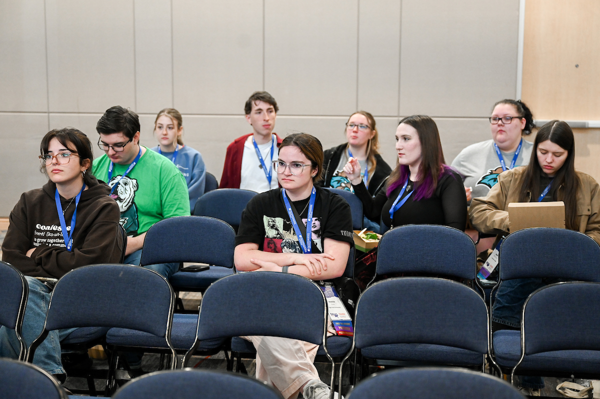 People attend the Southern Regional Honors Council Conference Thursday, Mar. 27, 2025 in the Chattanooga Convention Center.