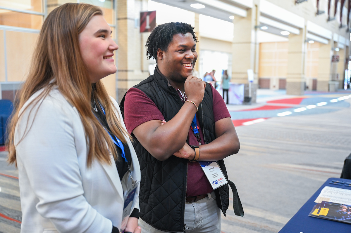 People attend the Southern Regional Honors Council Conference Thursday, Mar. 27, 2025 in the Chattanooga Convention Center.