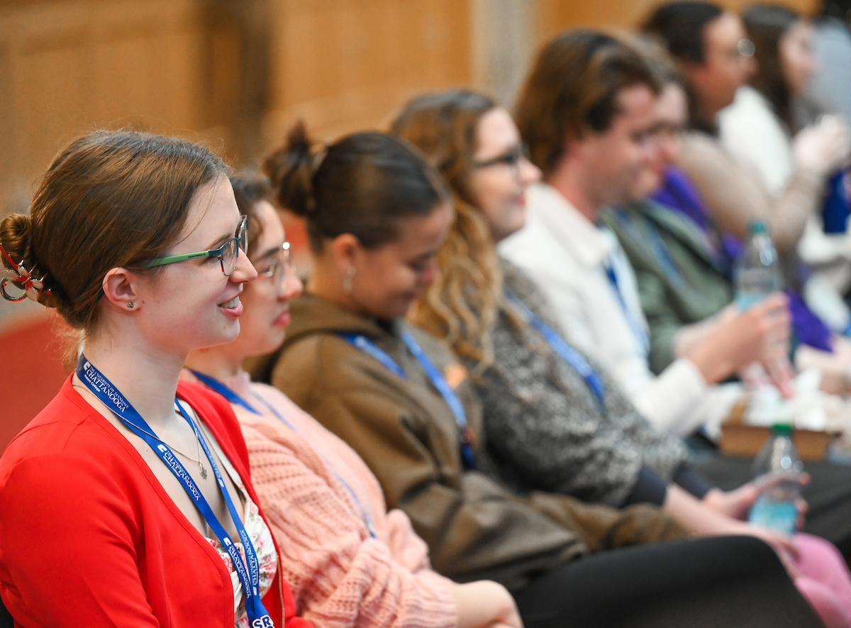 People attend the Southern Regional Honors Council Conference Thursday, Mar. 27, 2025 in the Chattanooga Convention Center.