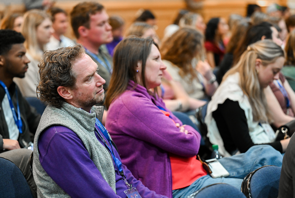 People attend the Southern Regional Honors Council Conference Thursday, Mar. 27, 2025 in the Chattanooga Convention Center.