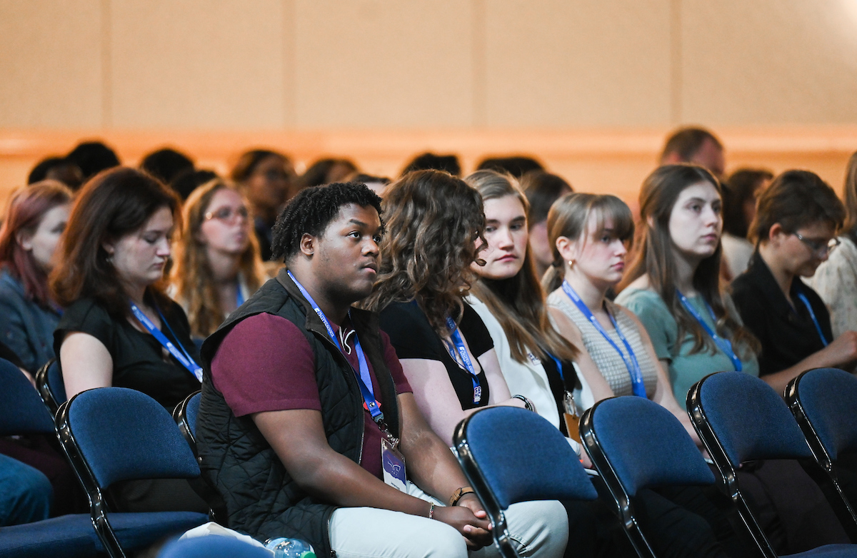 People attend the Southern Regional Honors Council Conference Thursday, Mar. 27, 2025 in the Chattanooga Convention Center.