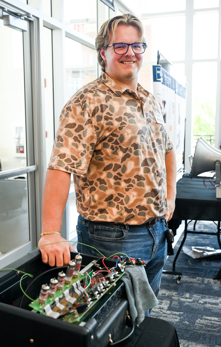 People attend the Spring Research and Arts Conference Wednesday, Apr. 9, 2025 in the Wolford Family Center.