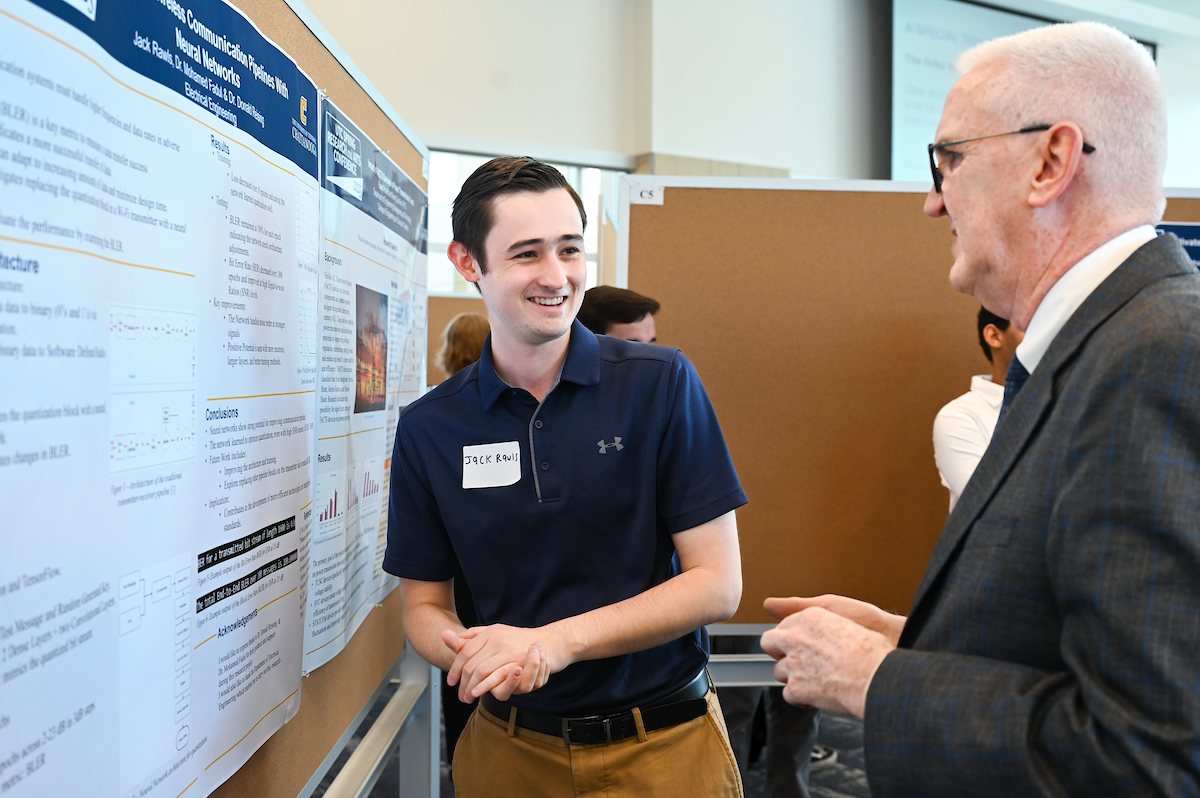 People attend the Spring Research and Arts Conference Wednesday, Apr. 9, 2025 in the Wolford Family Center.