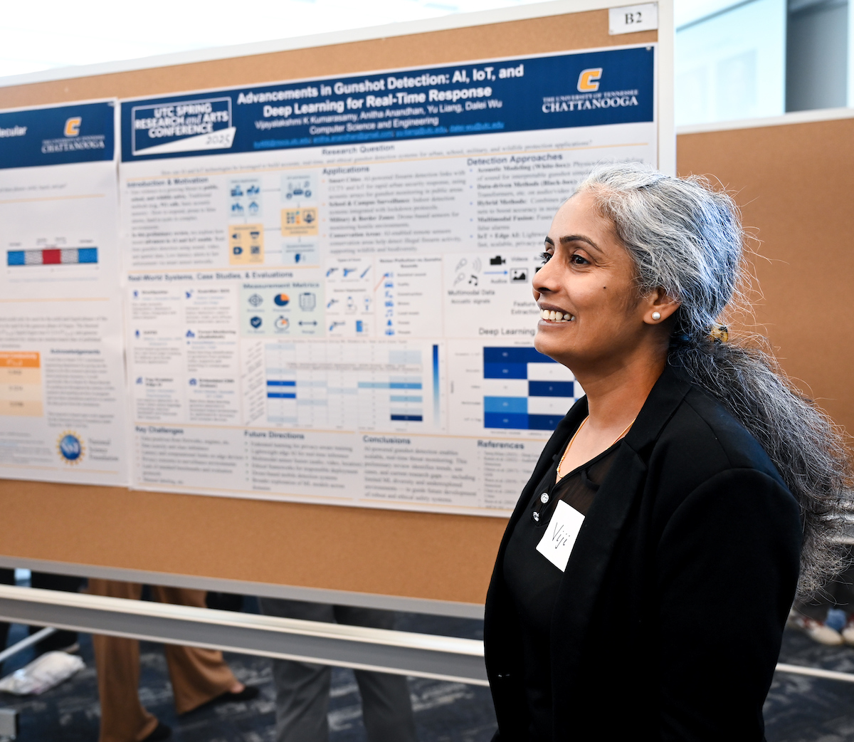 People attend the Spring Research and Arts Conference Wednesday, Apr. 9, 2025 in the Wolford Family Center.