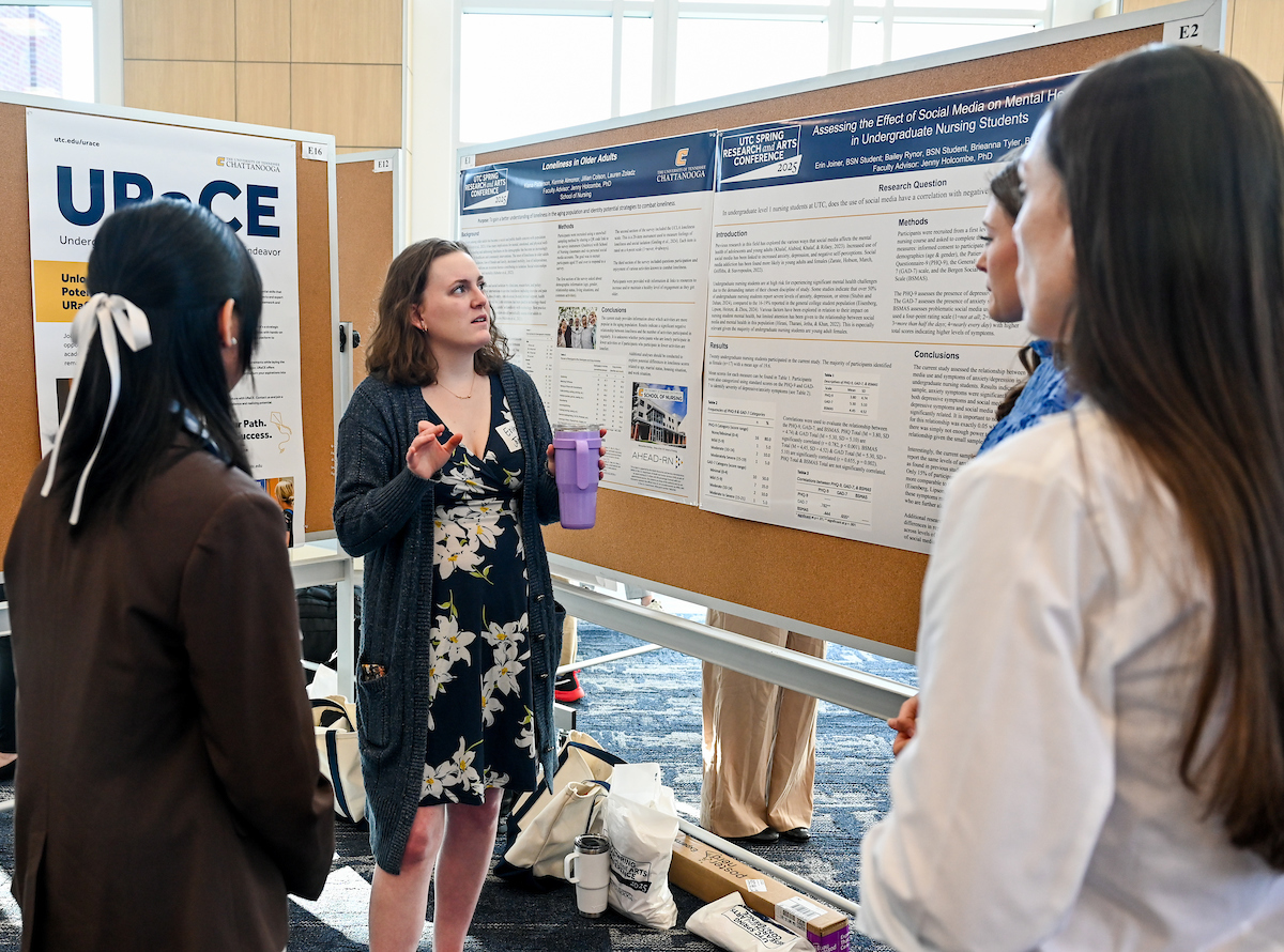People attend the Spring Research and Arts Conference Wednesday, Apr. 9, 2025 in the Wolford Family Center.
