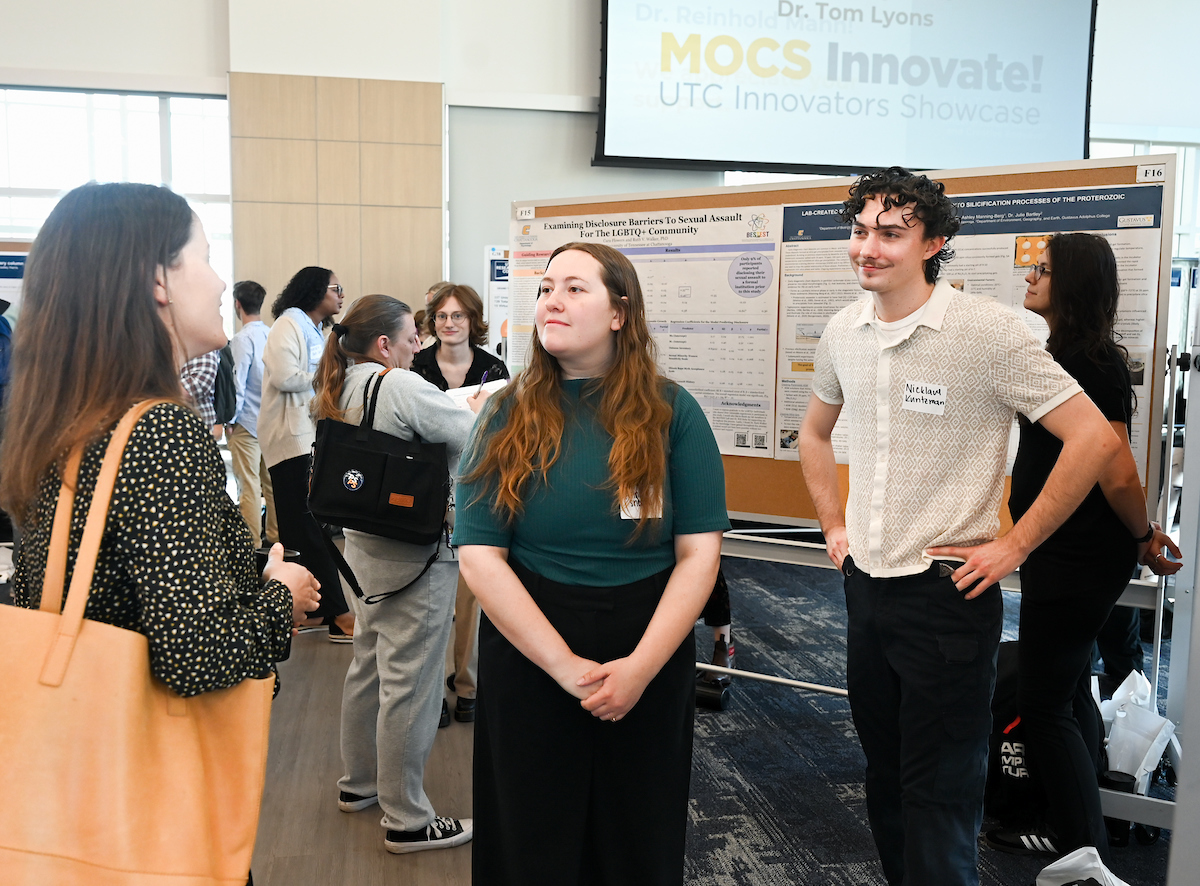 People attend the Spring Research and Arts Conference Wednesday, Apr. 9, 2025 in the Wolford Family Center.