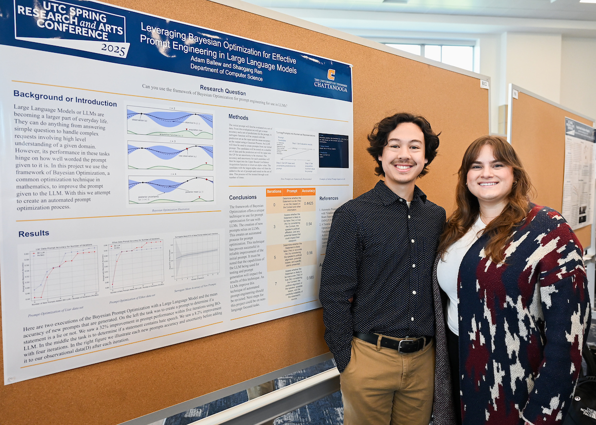 People attend the Spring Research and Arts Conference Wednesday, Apr. 9, 2025 in the Wolford Family Center.