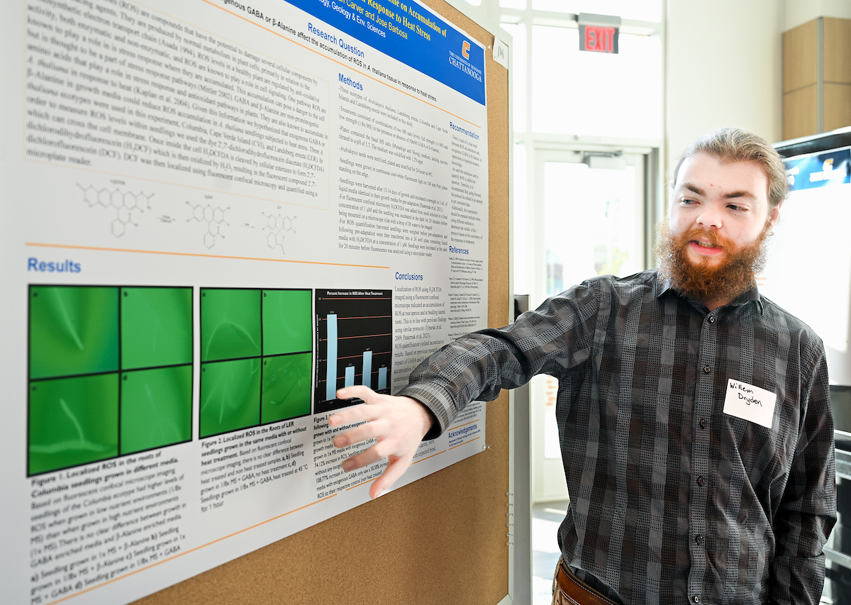 People attend the Spring Research and Arts Conference Wednesday, Apr. 9, 2025 in the Wolford Family Center.