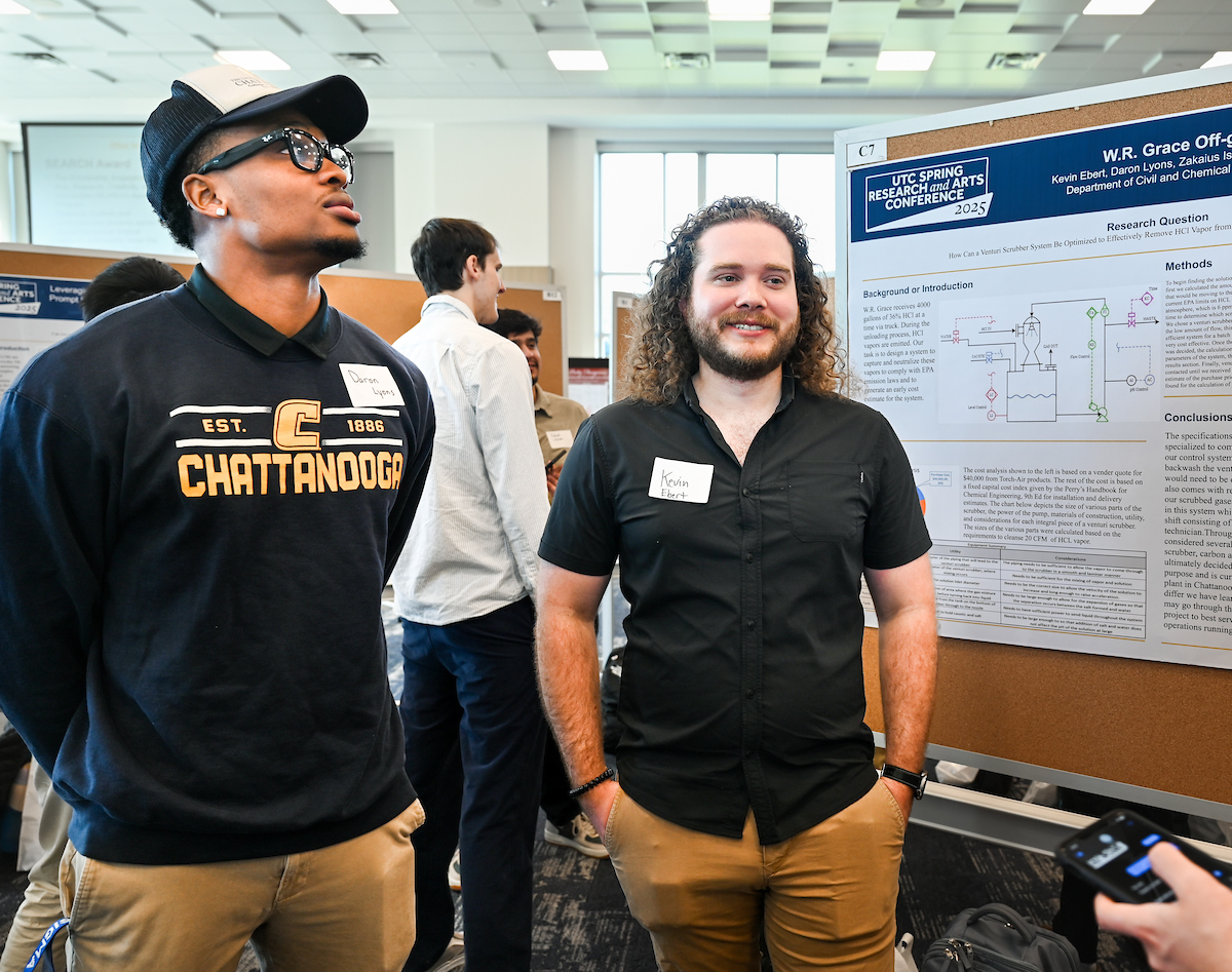 People attend the Spring Research and Arts Conference Wednesday, Apr. 9, 2025 in the Wolford Family Center.