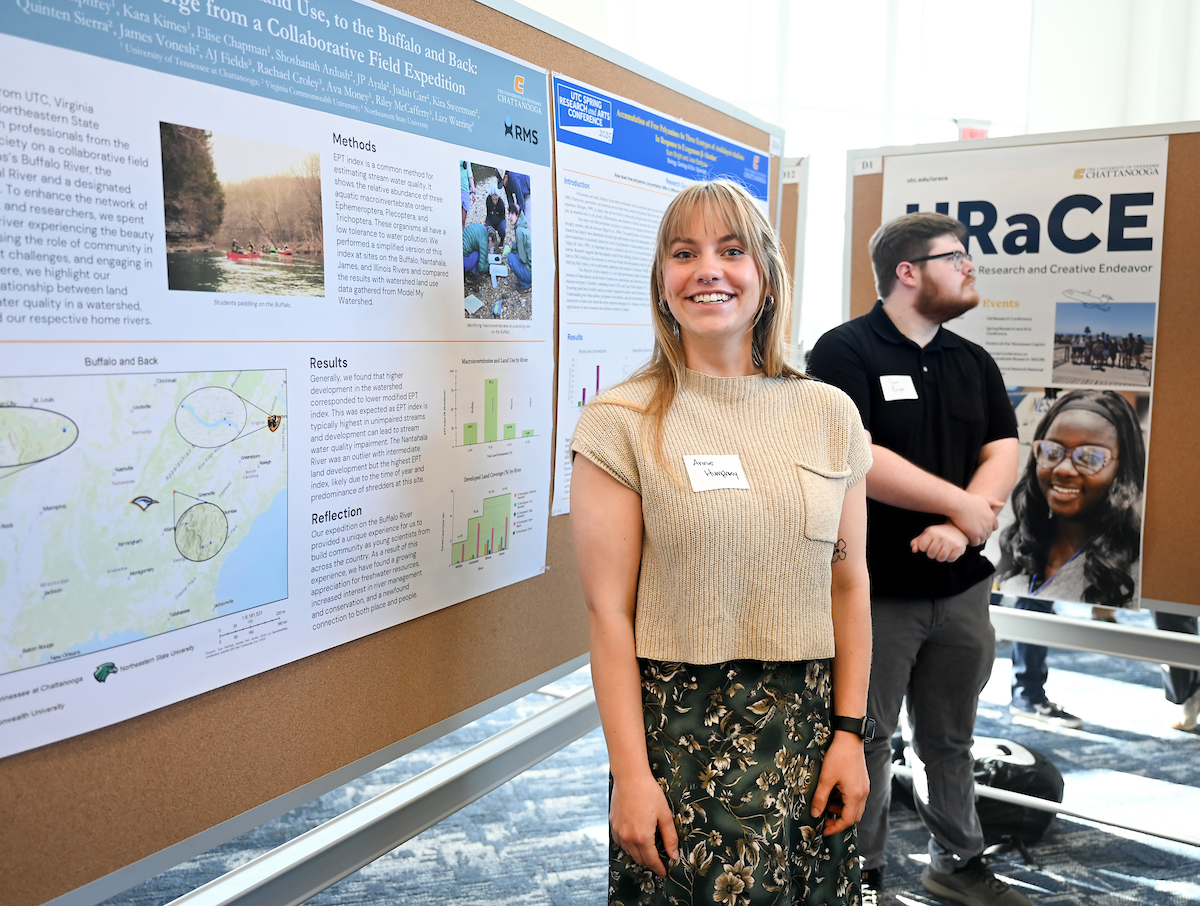 People attend the Spring Research and Arts Conference Wednesday, Apr. 9, 2025 in the Wolford Family Center.