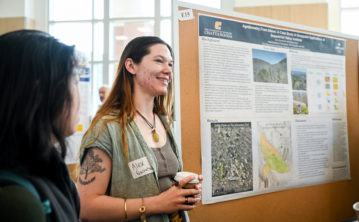 People attend the Spring Research and Arts Conference Wednesday, Apr. 9, 2025 in the Wolford Family Center.