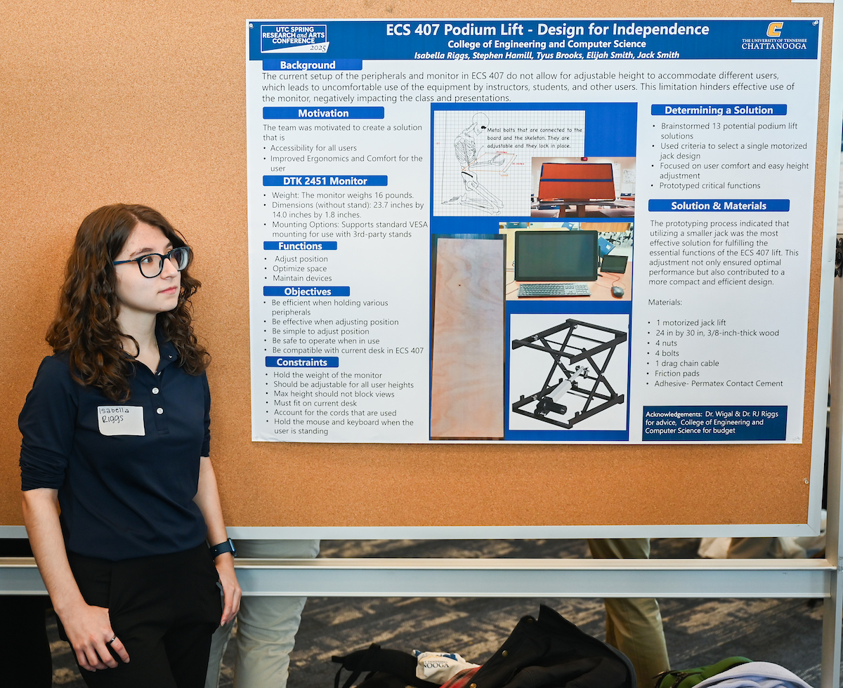 People attend the Spring Research and Arts Conference Wednesday, Apr. 9, 2025 in the Wolford Family Center.