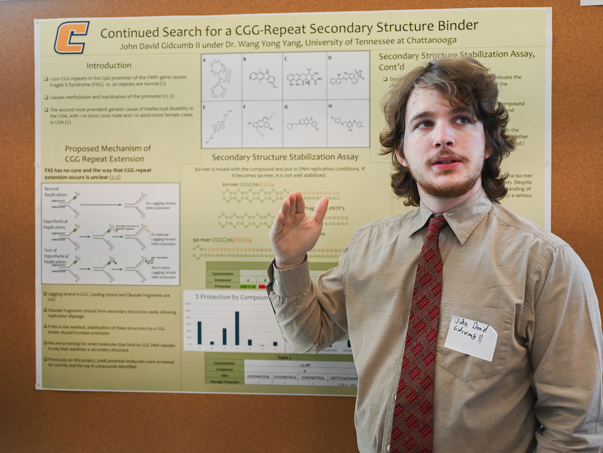 People attend the Spring Research and Arts Conference Wednesday, Apr. 9, 2025 in the Wolford Family Center.
