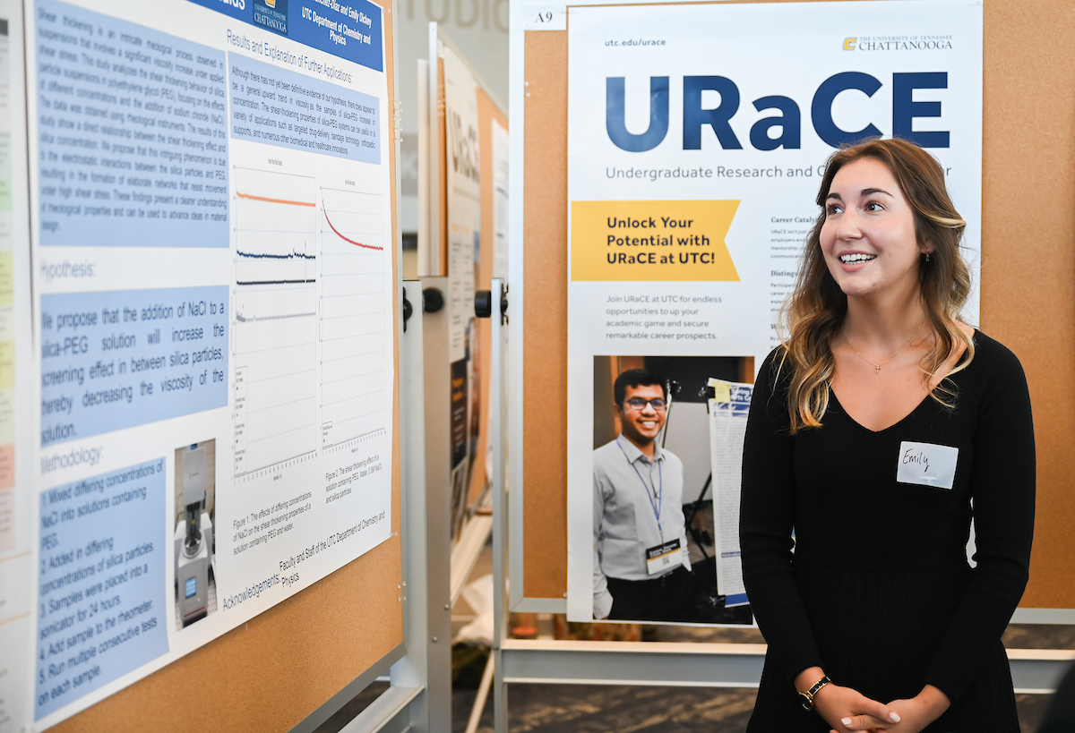 People attend the Spring Research and Arts Conference Wednesday, Apr. 9, 2025 in the Wolford Family Center.