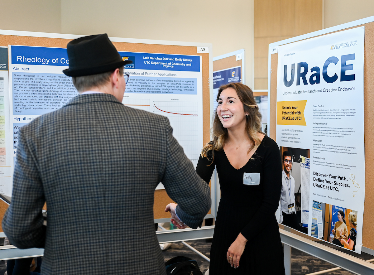 People attend the Spring Research and Arts Conference Wednesday, Apr. 9, 2025 in the Wolford Family Center.