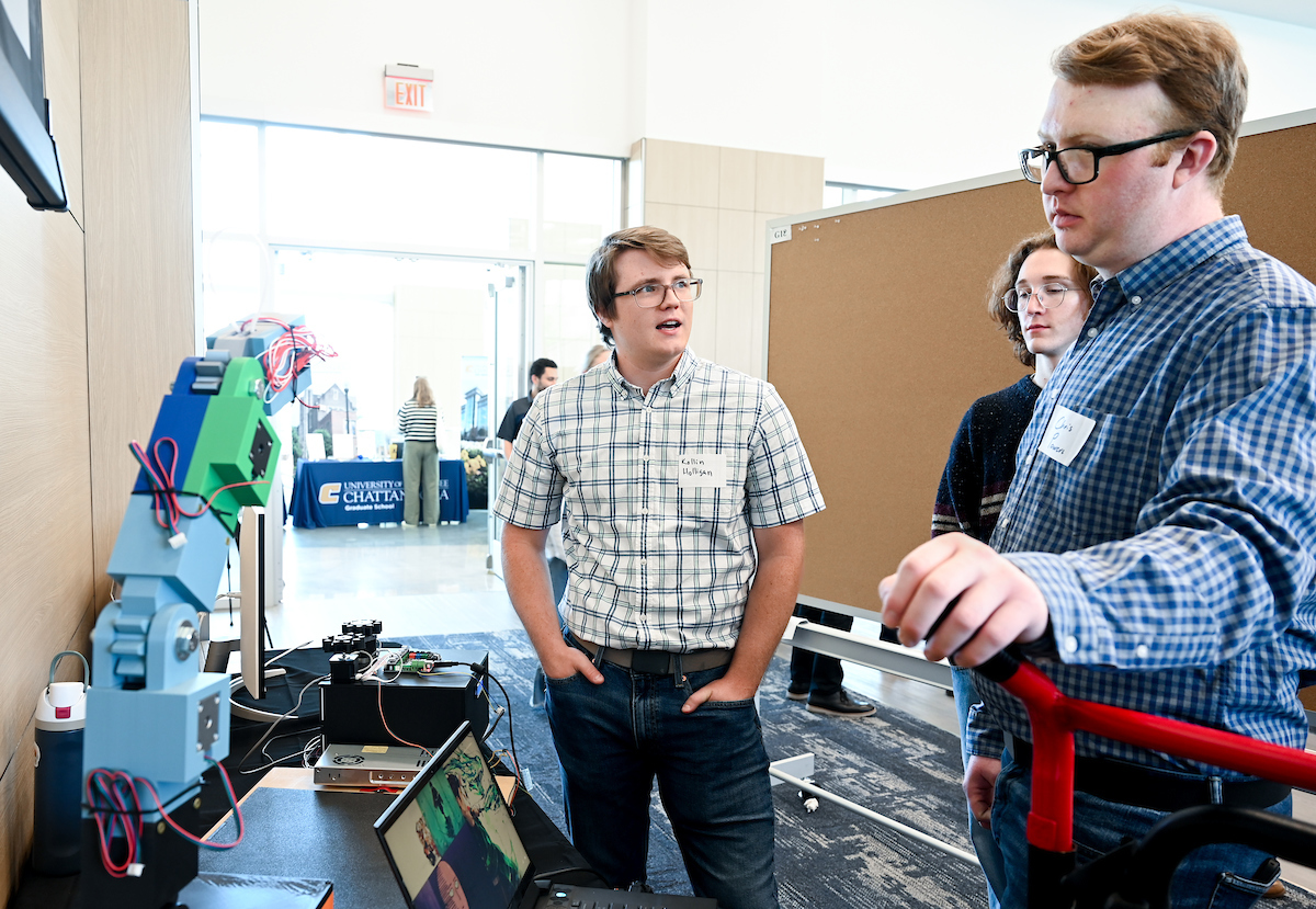 People attend the Spring Research and Arts Conference Wednesday, Apr. 9, 2025 in the Wolford Family Center.