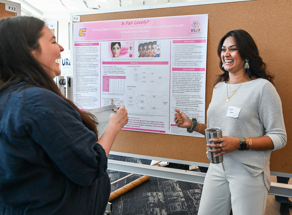 People attend the Spring Research and Arts Conference Wednesday, Apr. 9, 2025 in the Wolford Family Center.