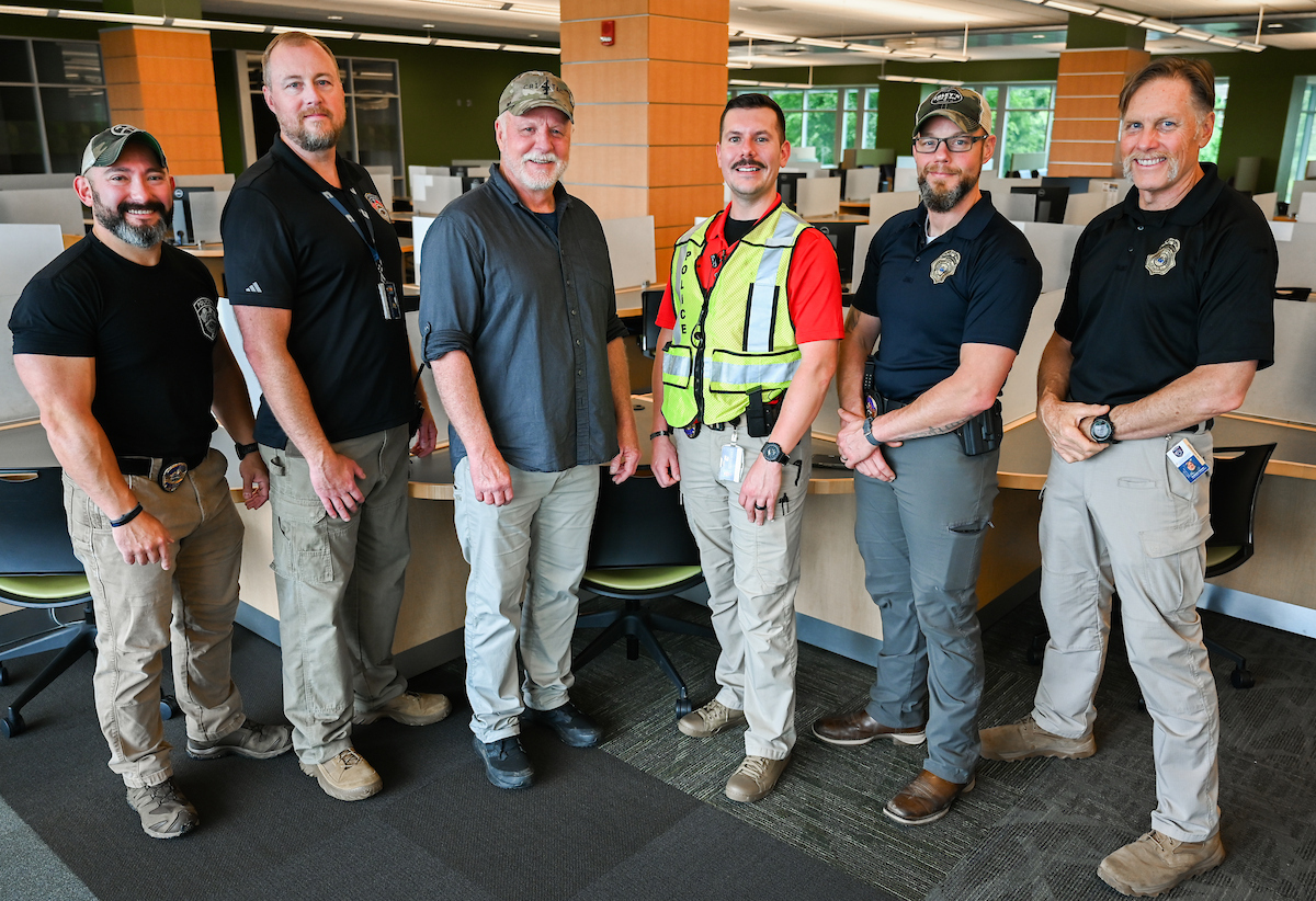 Several agencies participate in police training, Thursday, May 29, 2025 in the library.