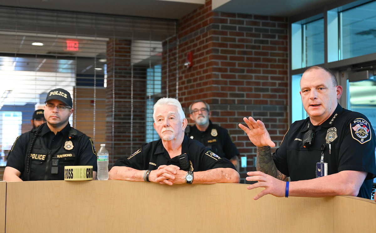 Several agencies participate in police training, Thursday, May 29, 2025 in the library.