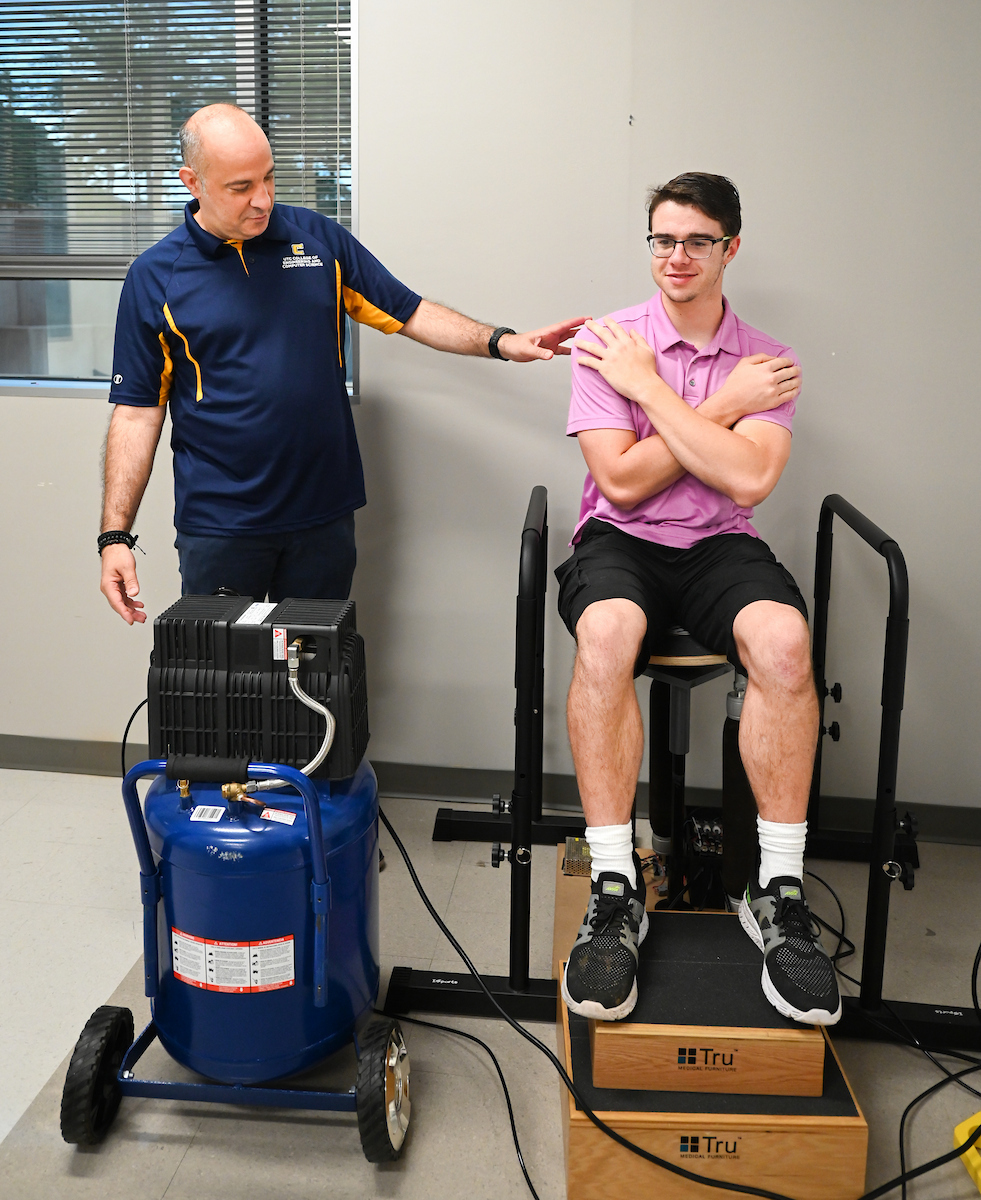 Dr. Erkan Kaplanoglu and student Austin McDade