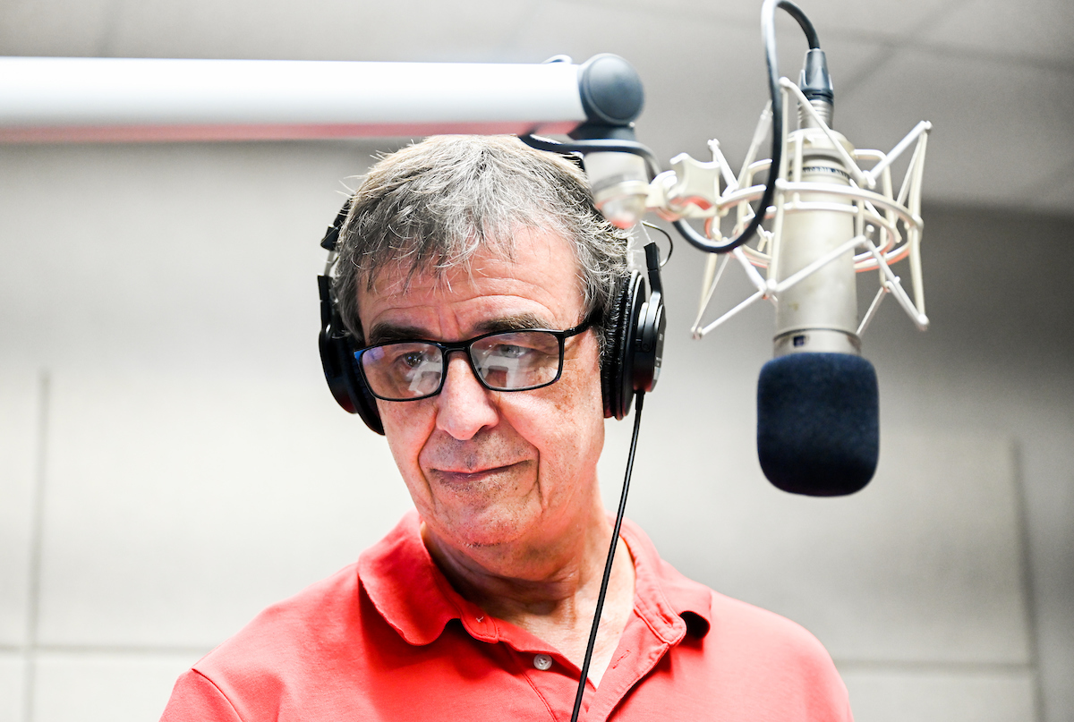 Richard Winham has been a member of the WUTC on-air team since 1987. Photo by Angela Foster.