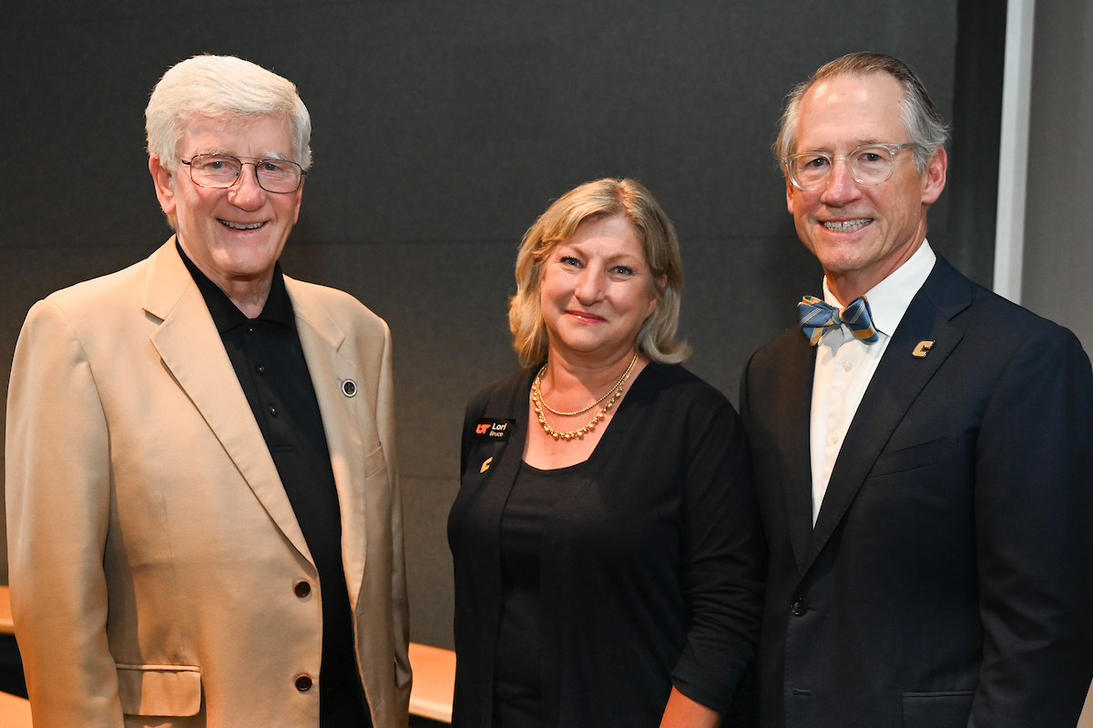 People mingle during the Board of Trustees dinner Monday, June 30 at the Medal of Honor Museum.