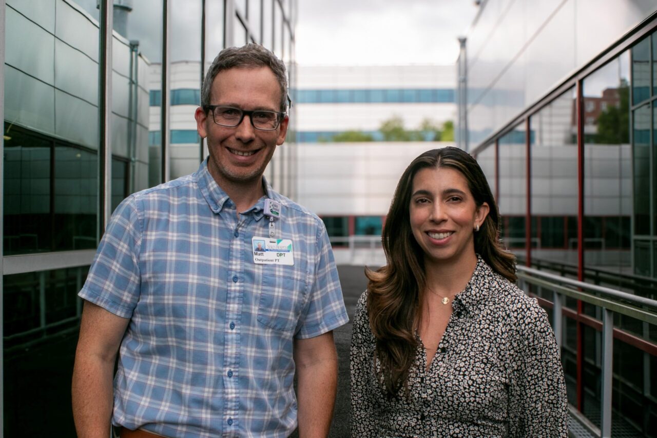 The program directors for the new Siskin Hospital/UTC Geriatric PT Residency Program, Dr. Matt Annessi and Dr. Stephanie Eton. Photo courtesy of Siskin Hospital for Physical Rehabilitation.