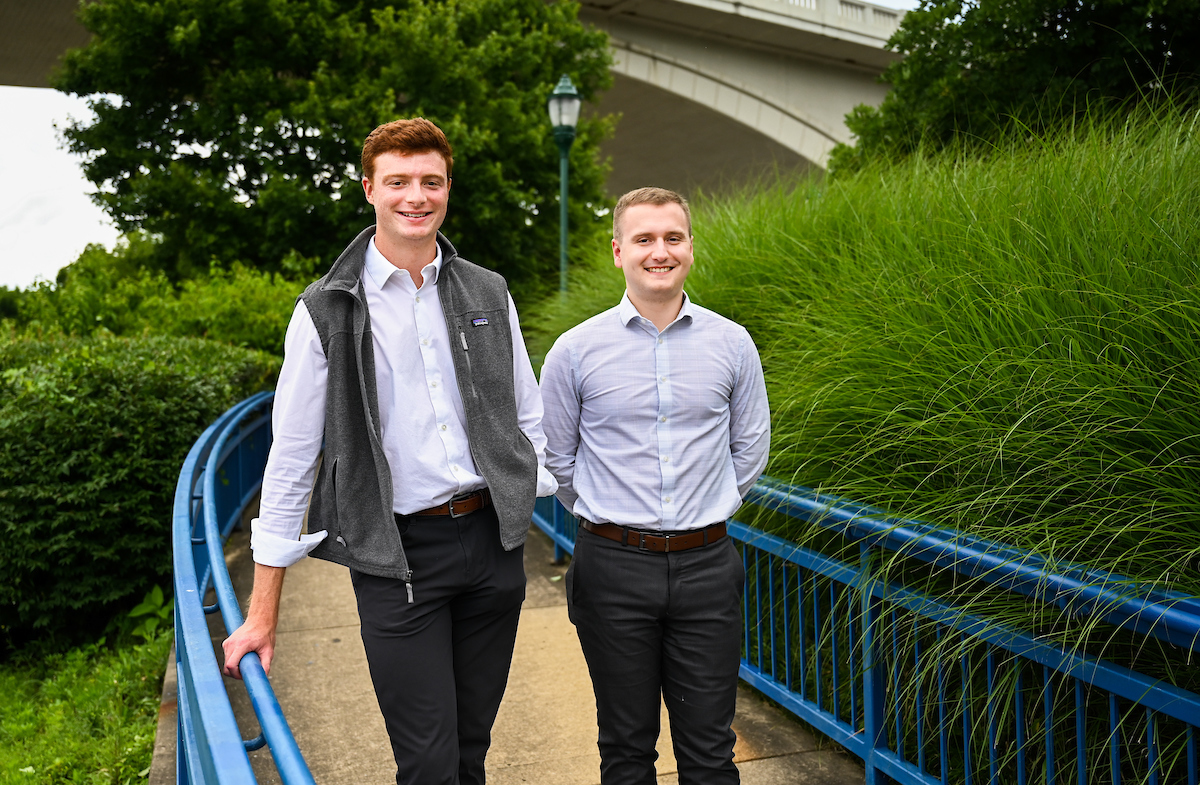 UTC SMILE Fund alums Luke Johnson and Ryan Nichols (photo by Angela Foster).