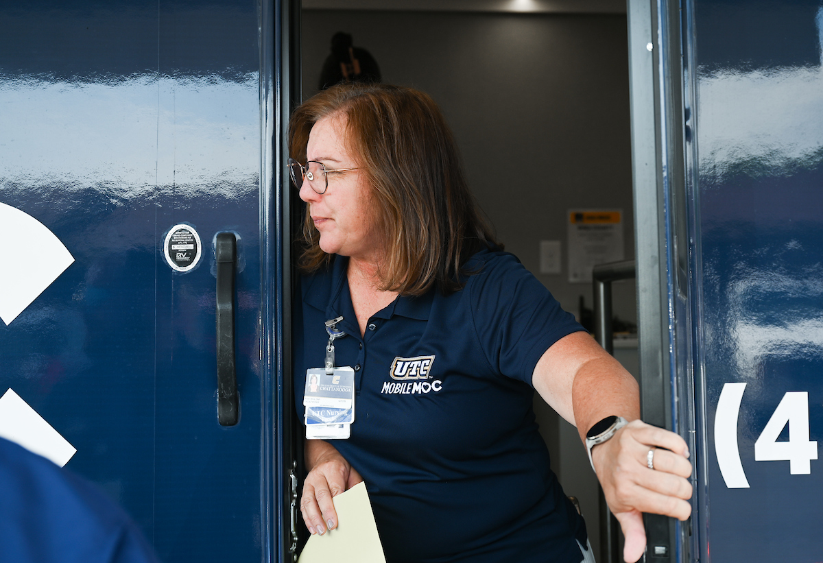 Mobile Mocs staff provides care Monday, June 9, 2025 at the Rhea Richland Senior Neighbors Center in Dayton, TN.