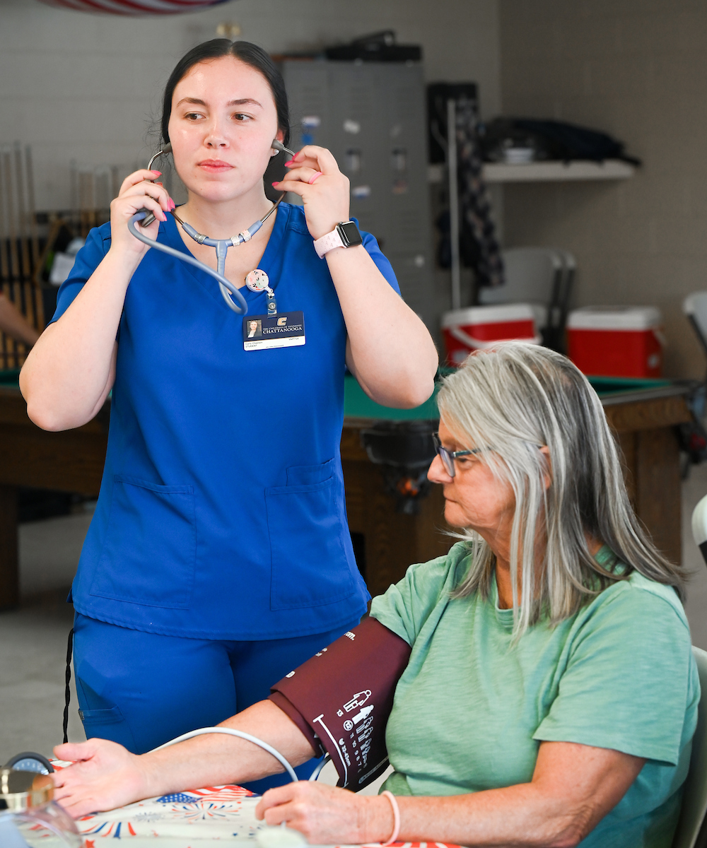 Mobile Mocs staff provides care Monday, June 9, 2025 at the Rhea Richland Senior Neighbors Center in Dayton, TN.
