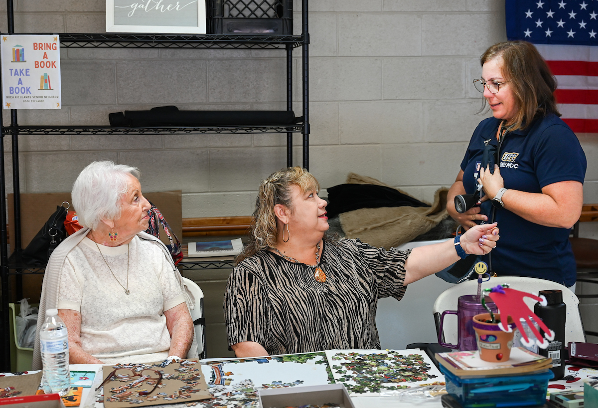 Mobile Mocs staff provides care Monday, June 9, 2025 at the Rhea Richland Senior Neighbors Center in Dayton, TN.