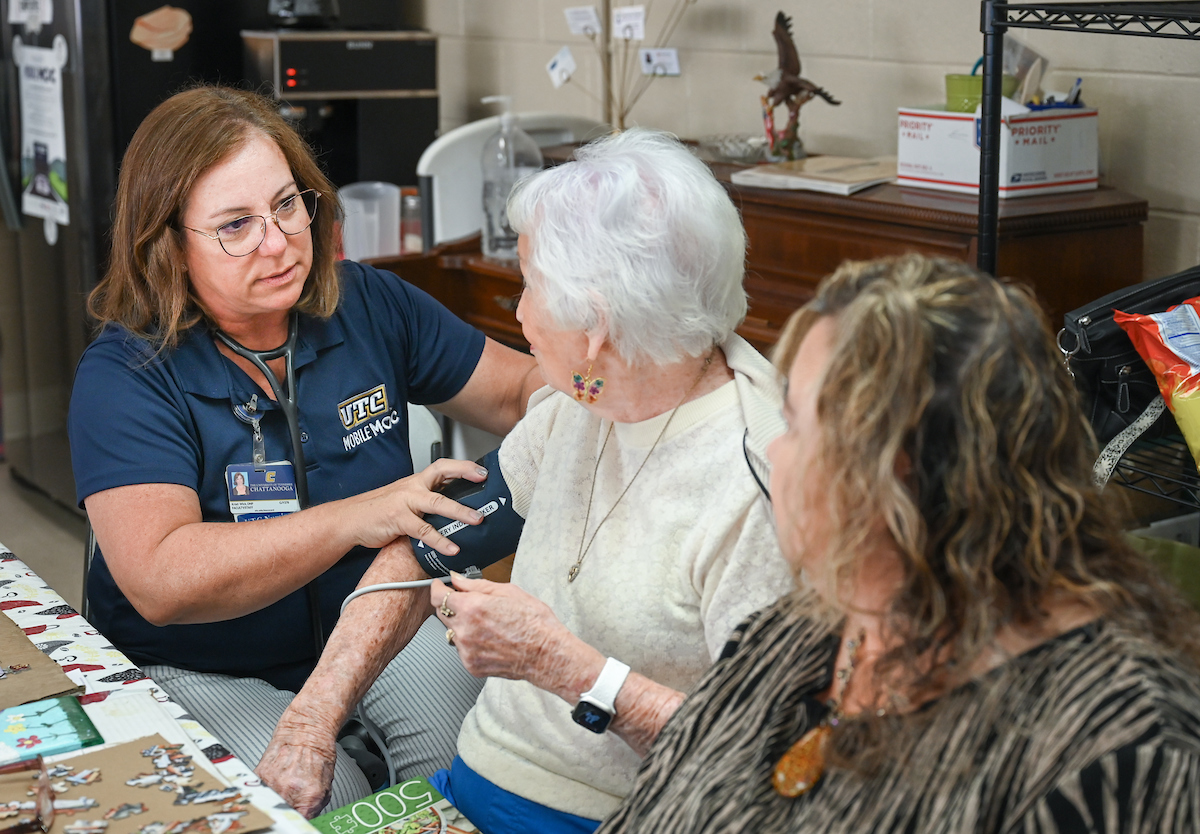 Mobile Mocs staff provides care Monday, June 9, 2025 at the Rhea Richland Senior Neighbors Center in Dayton, TN.
