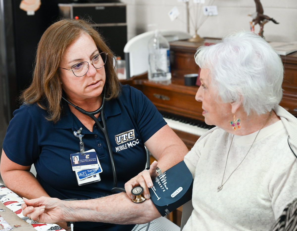 Mobile Mocs staff provides care Monday, June 9, 2025 at the Rhea Richland Senior Neighbors Center in Dayton, TN.
