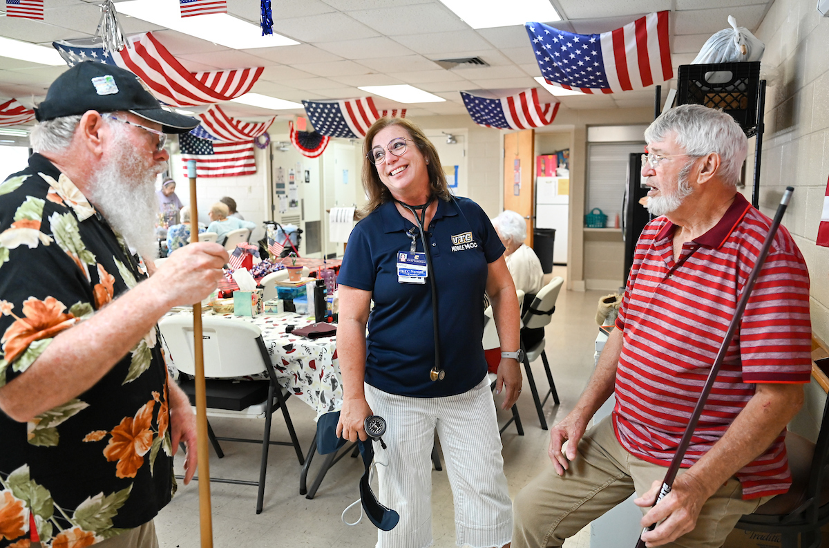 Mobile Mocs staff provides care Monday, June 9, 2025 at the Rhea Richland Senior Neighbors Center in Dayton, TN.
