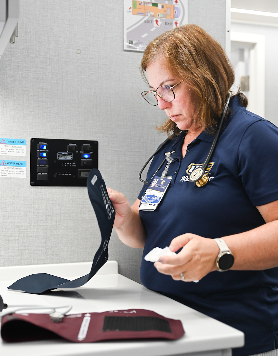 Mobile Mocs staff provides care Monday, June 9, 2025 at the Rhea Richland Senior Neighbors Center in Dayton, TN.
