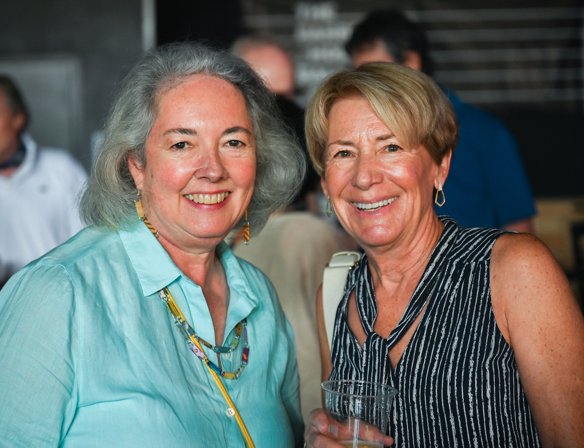 People attend a WUTC fundraiser Sunday, June 22, 2025 at Barrelhouse Ballroom to honor Richard Windham, who is retiring after 40 years.