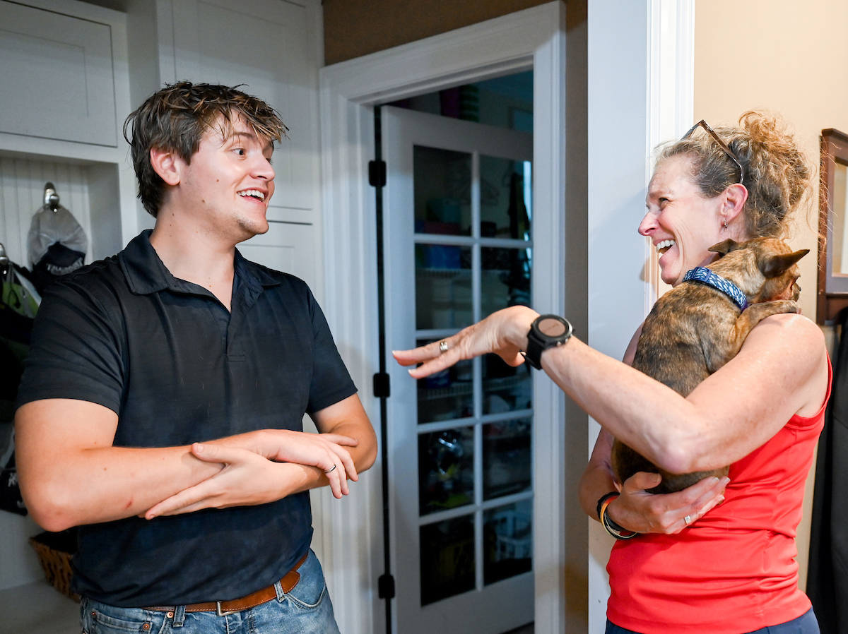Kay Baker, Wrexham, Connor Mackey, Monday, June 9, 2025 in the Baker’s North Chattanooga home.