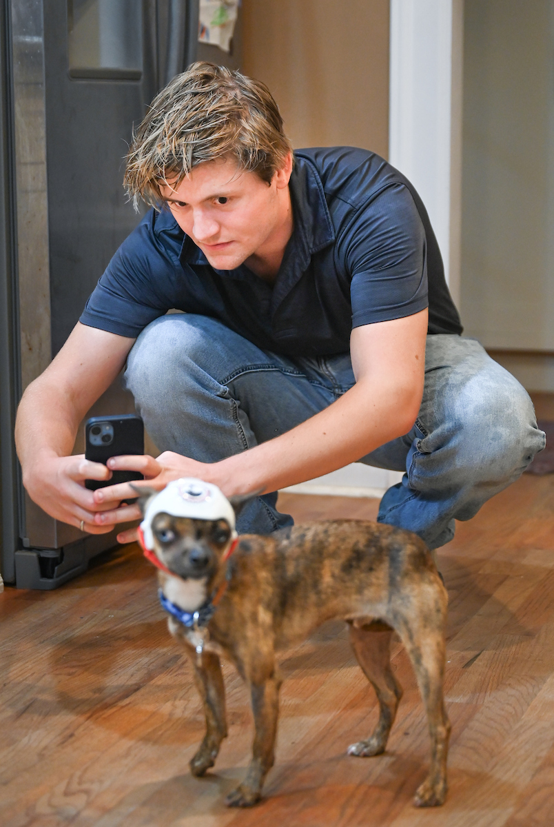 Kay Baker, Wrexham, Connor Mackey, Monday, June 9, 2025 in the Baker’s North Chattanooga home.