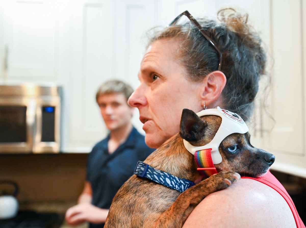 Kay Baker, Wrexham, Connor Mackey, Monday, June 9, 2025 in the Baker’s North Chattanooga home.