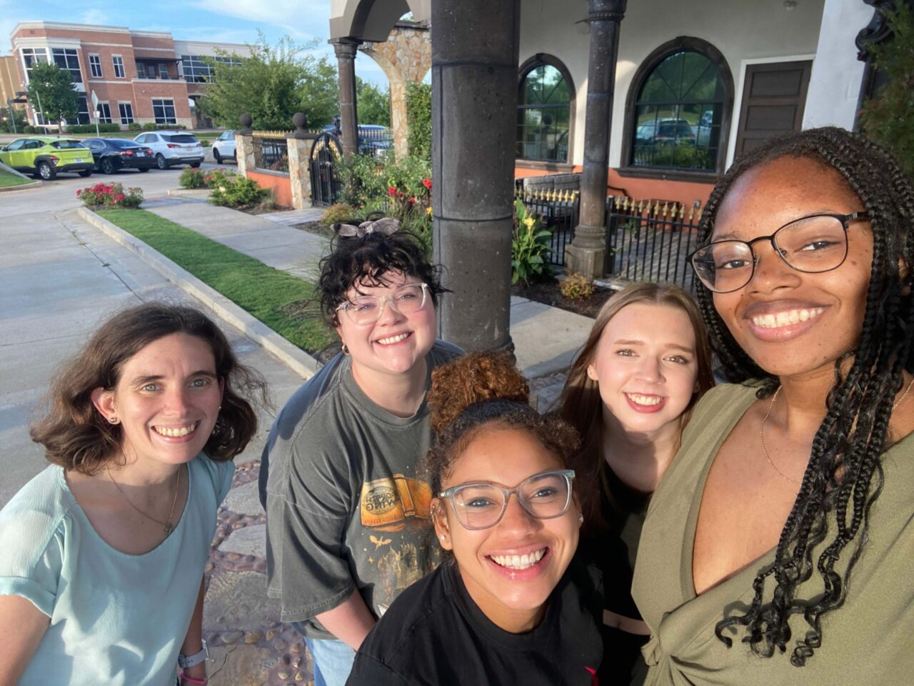 Tauheedah Brady with her research group and mentor, Dr. Abby Boyd.