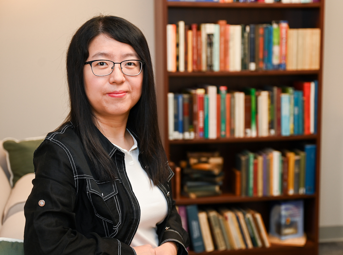 Dr. Xiunan Wang is the recipient of an NSF LEAPS-MPS grant for the project titled titled “Refining Inverse Methods and Advancing Hybrid Forecasting Approaches for Influenza Transmission Dynamics,” Photo by Angela Foster.